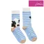 Joules Brill Bamboo Embroidered Socks - Blue Cow