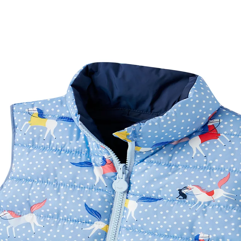 Joules Flip It Reversible Gilet - Spot Horse-2