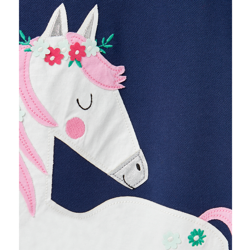 Joules Moxie Polo Shirt - Flower Horse-3