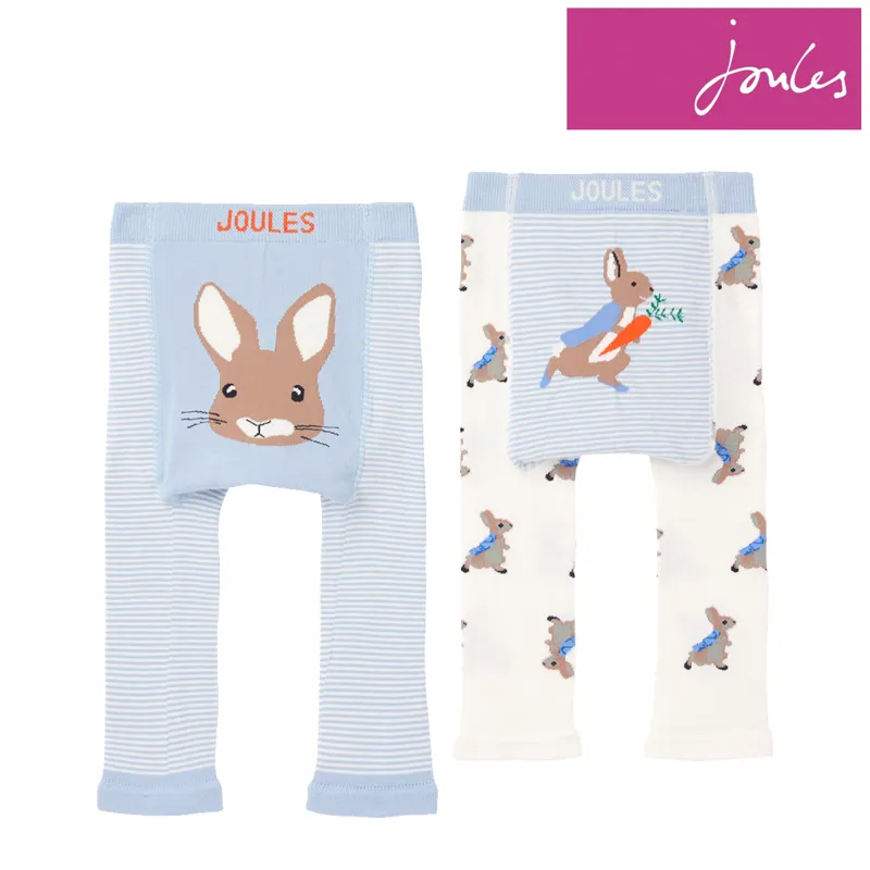 Joules Baby Lively Knit 2 Pack Leggings – Multi Dog