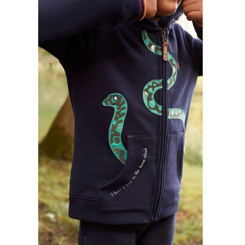 Joules Gruffalo Seth Novelty Hooded Sweatshirt - French Navy-2