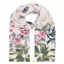 Joules Eco Conway Lightweight Printed Scarf - Cream Pink Floral Stripe