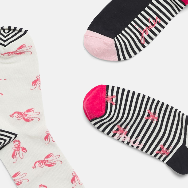 Joules Excellent Everyday 3 Pack Eco Vero Socks - Navy Lobster-1