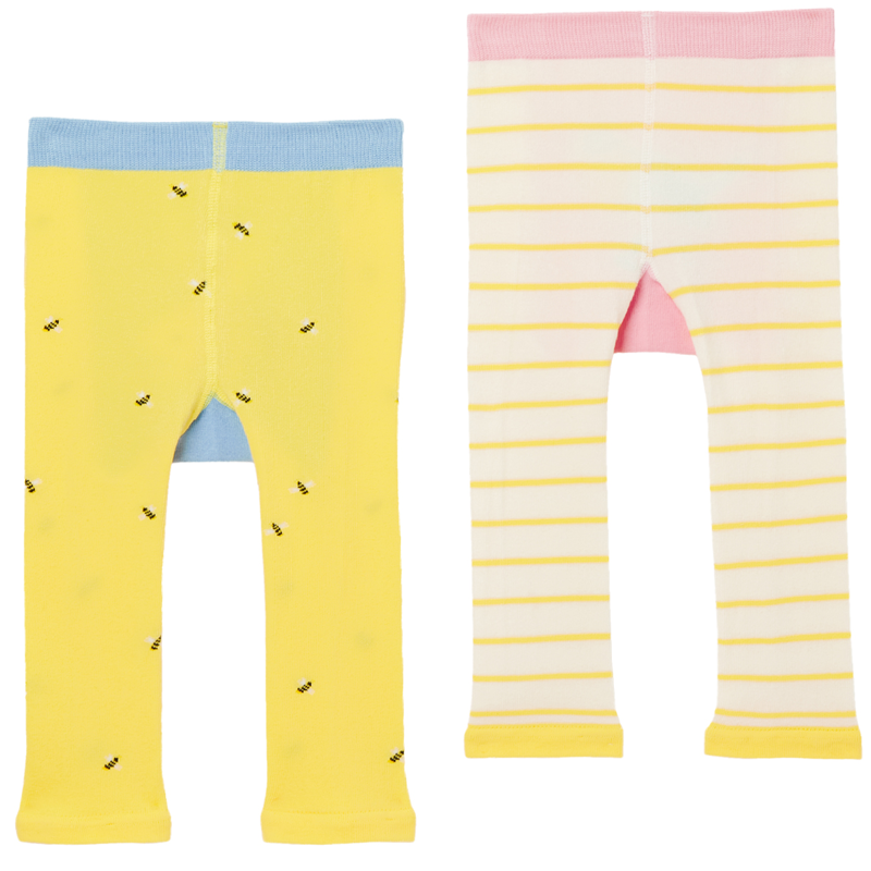 Joules Lively 2 Pack Character Leggings - Bird Bee-1