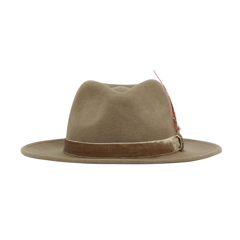 Joules Fedora Hat - Khaki-3