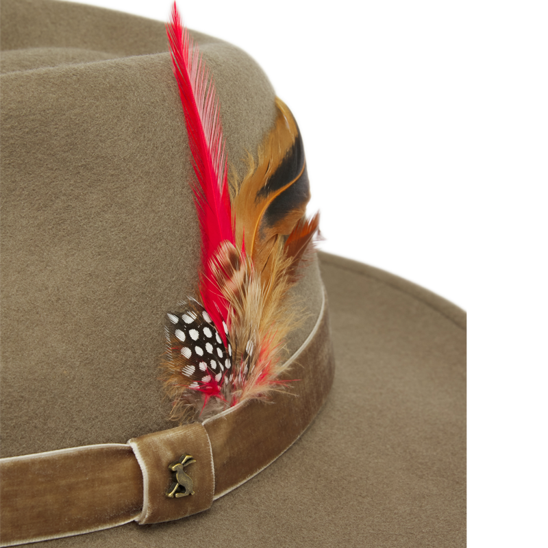 Joules Fedora Hat - Khaki-5