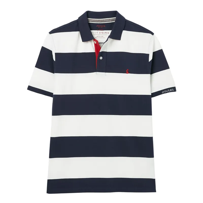 Joules Filbert Polo Shirt - Blue White Stripe