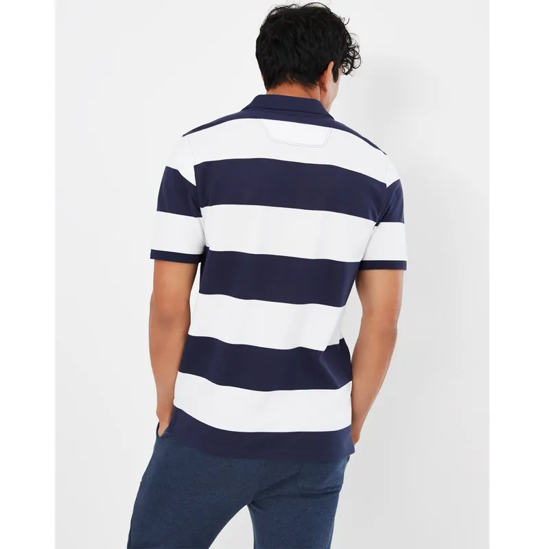 Joules Filbert Polo Shirt - Blue White Stripe-2