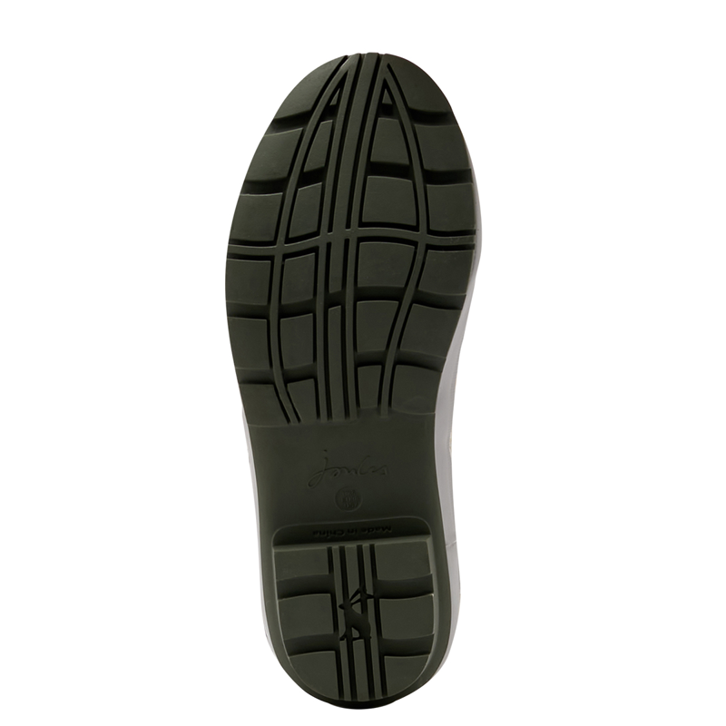 Joules Printed Wellies With Back Gusset - Silver Floral-2