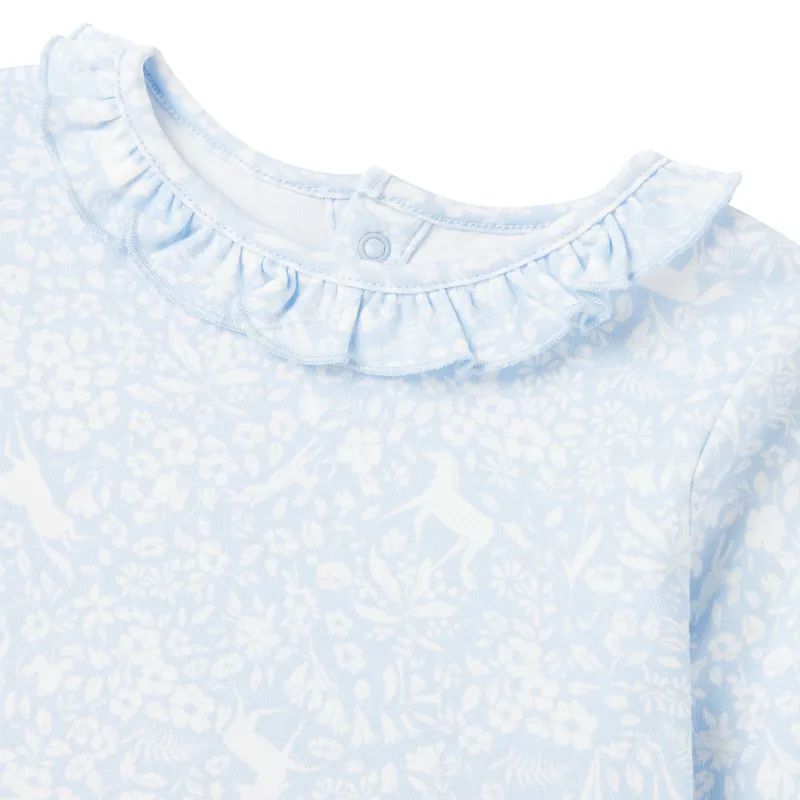 Joules Posie Waffle Legging Set - Blue Horse-2