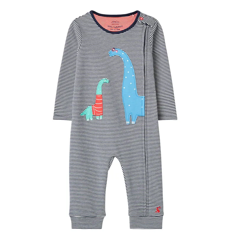 Joules Winfield Artwork Romper - Dino Stripe
