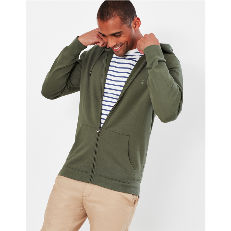 Joules Mayday Garment Dyed Hooded Sweatshirt - Seaweed-2