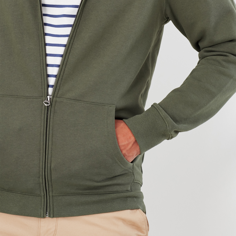 Joules Mayday Garment Dyed Hooded Sweatshirt - Seaweed-4