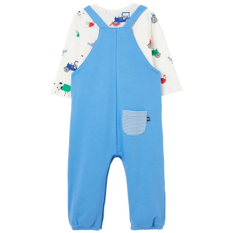 Joules Wilbur Dungaree Set - Marina-1