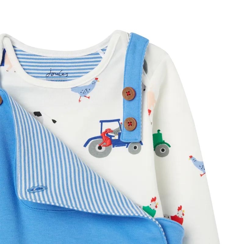 Joules Wilbur Dungaree Set - Marina-3