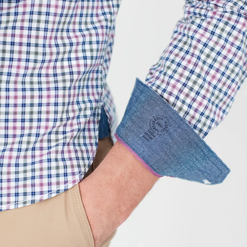 Joules Abbott Classic Long Sleeve Classic Fit Shirt - Blue Green Gingham-3