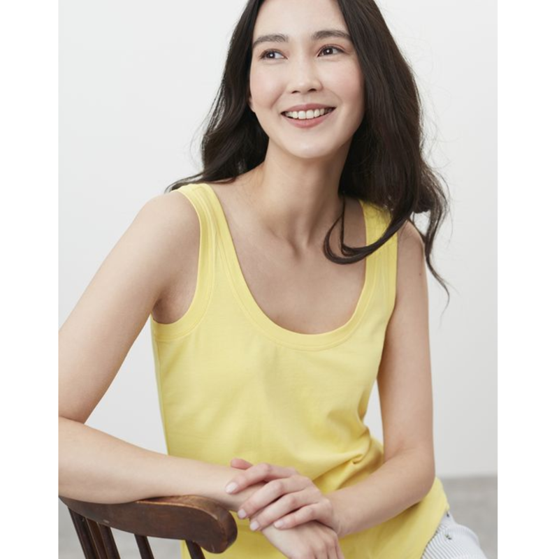 Joules Annika Scoop Neck Jersey Vest - Lemon Sherbert-1