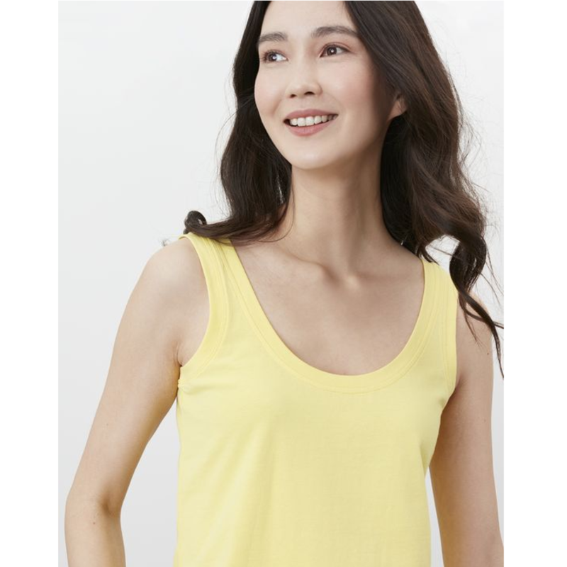 Joules Annika Scoop Neck Jersey Vest - Lemon Sherbert-3