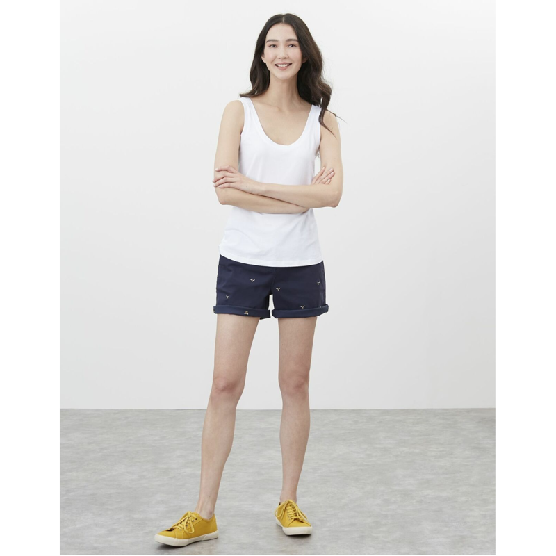 Joules Annika Scoop Neck Jersey Vest - Bright White-4