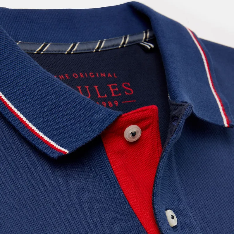 Joules Men's Branded Polo Shirt - Deep Blue-3