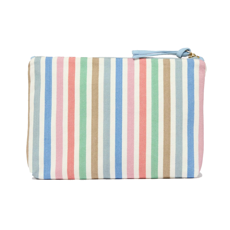 Joules Carrywell Zip Pouch - Multi Stripe-1