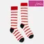 Joules Chenille Fluffy Socks - Creme Stripe
