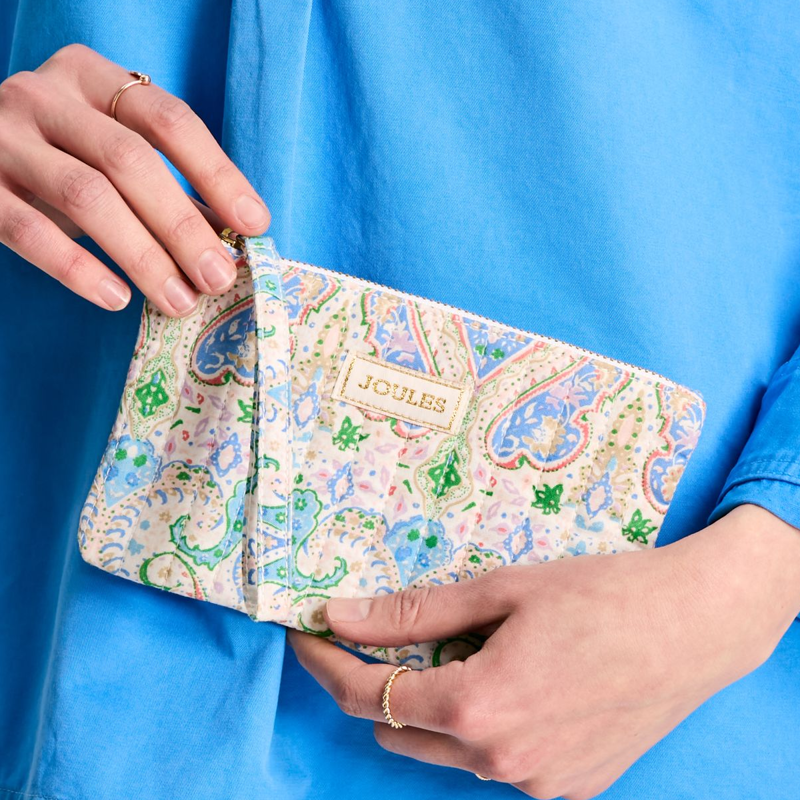 Joules Daphne Wrist Purse - Multi Paisley-2