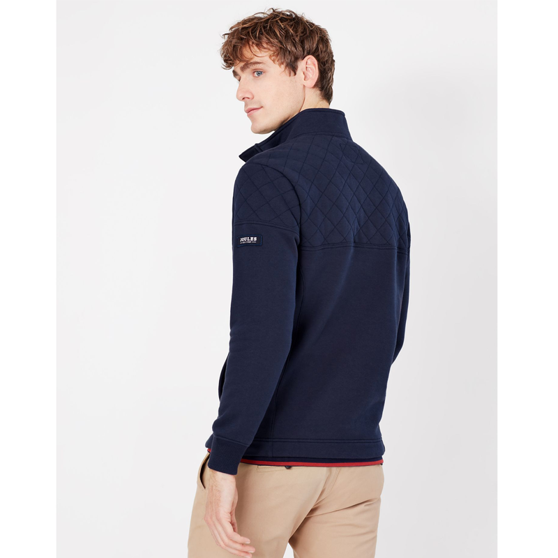 Joules Darrington Quarter Zip Sweatshirt - French Navy-3