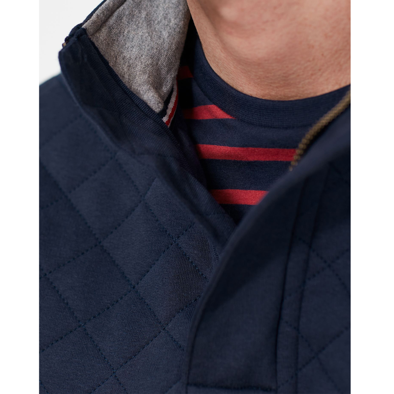 Joules Darrington Quarter Zip Sweatshirt - French Navy-4