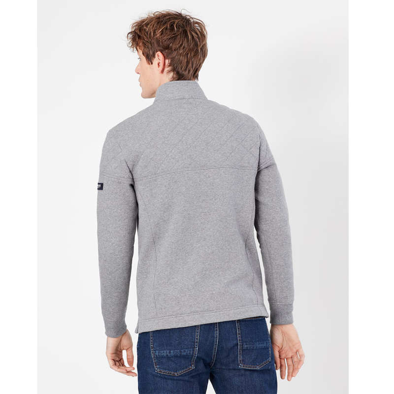 Joules Darrington Quarter Zip Sweatshirt - Grey Marl-2