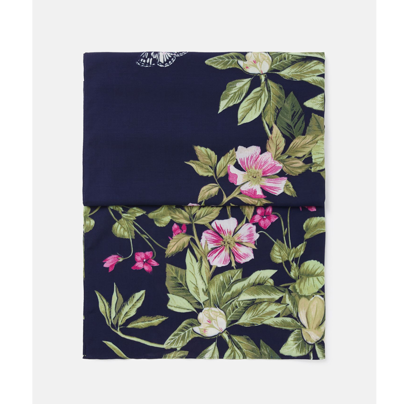 Joules Eco Conway Lightweight Printed Scarf - Navy Floral-1