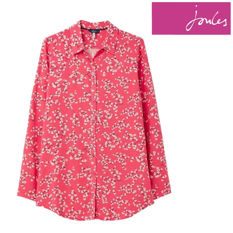 Joules Elvina Woven Shirt - Red Ditsy