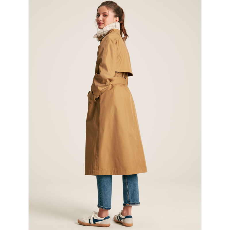 Joules Epwell Ladies Waterproof Belted Trench Coat - Tan-3