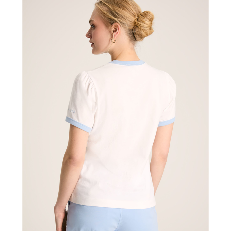 Joules Erin Ladies Short Sleeve T-Shirt - Cream-2