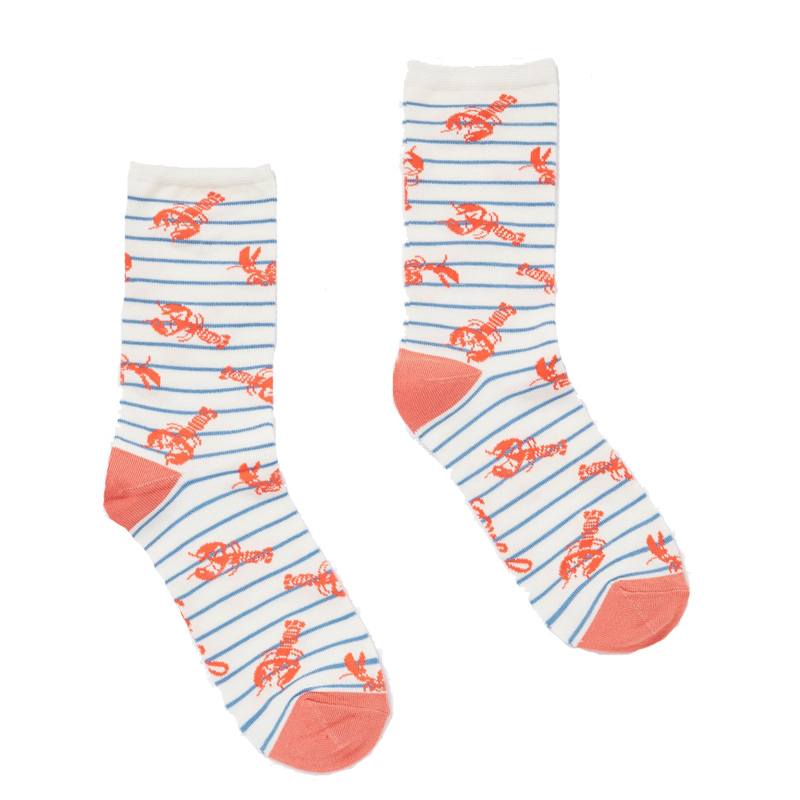 Joules Ladies Everyday Socks - Blue Lobster