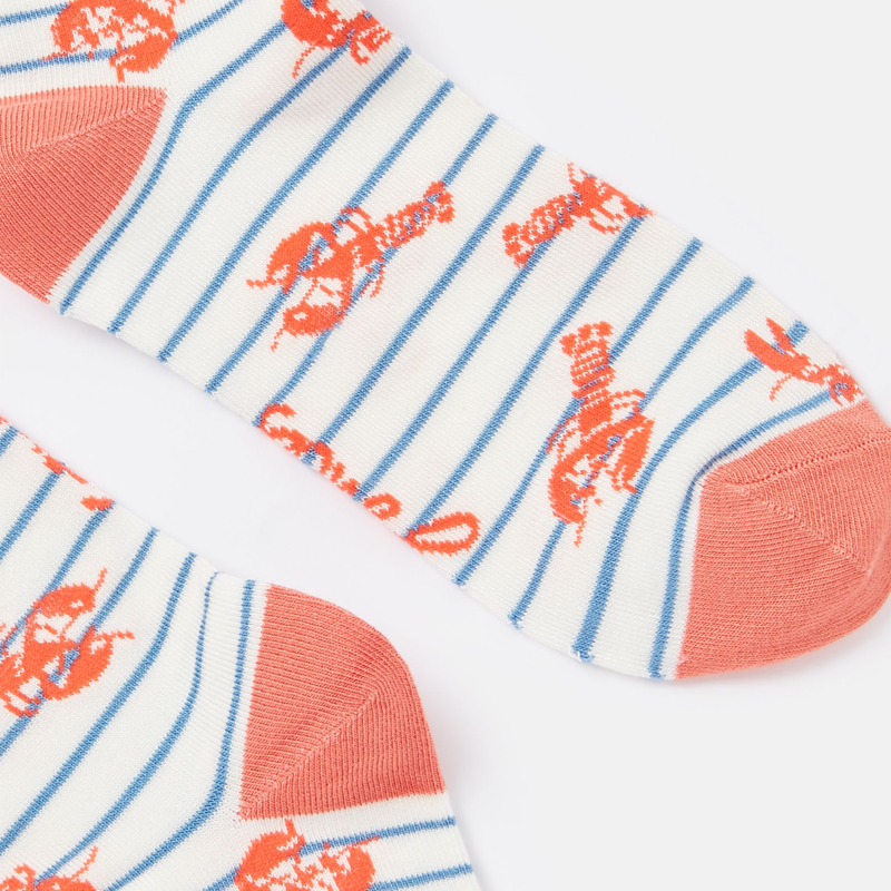 Joules Ladies Everyday Socks - Blue Lobster-2