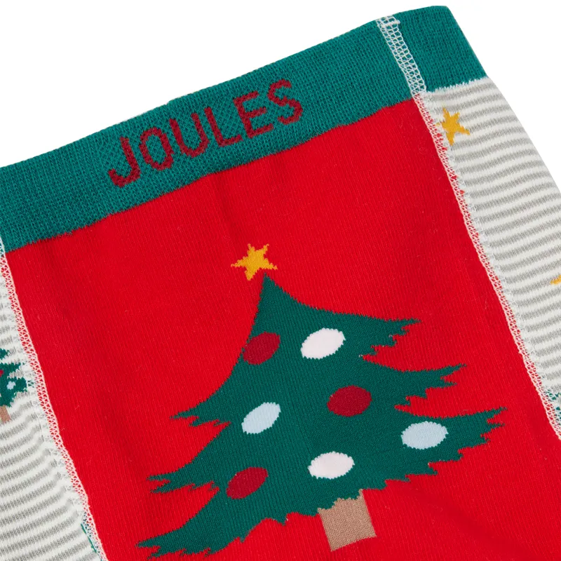 Joules Festive Lively 2 Pack Leggings - Christmas Tree And Robin-2