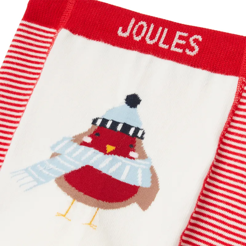Joules Festive Lively 2 Pack Leggings - Christmas Tree And Robin-3