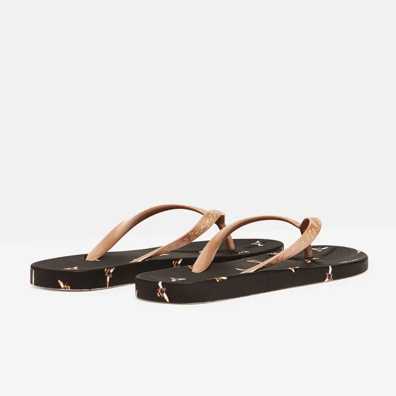 Joules Flip Flops - Black Bee-3
