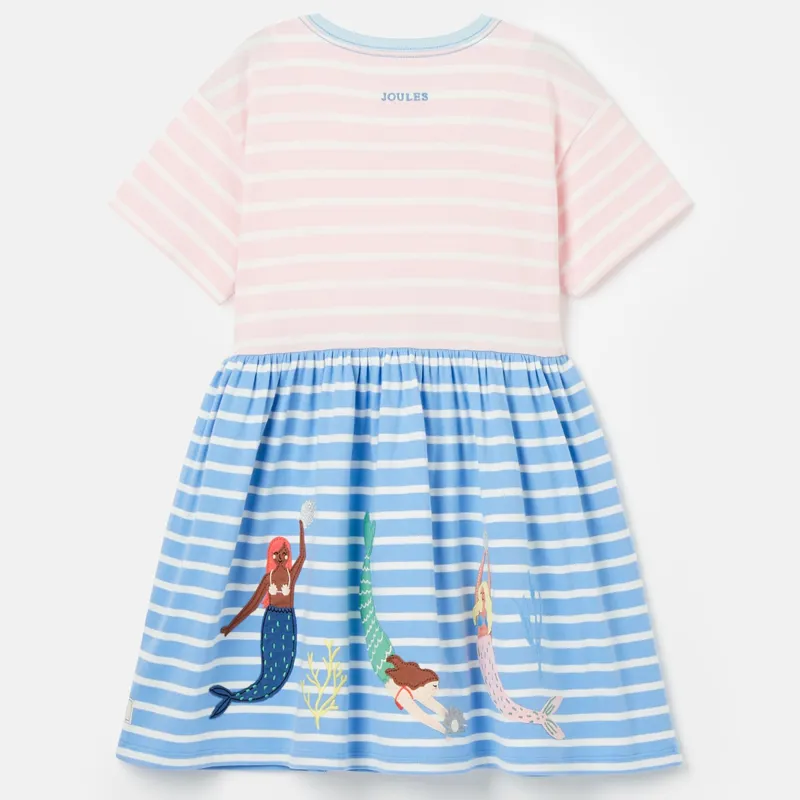 Joules Girls' Skye Jersey T-Shirt Dress - Multi Stripe-1