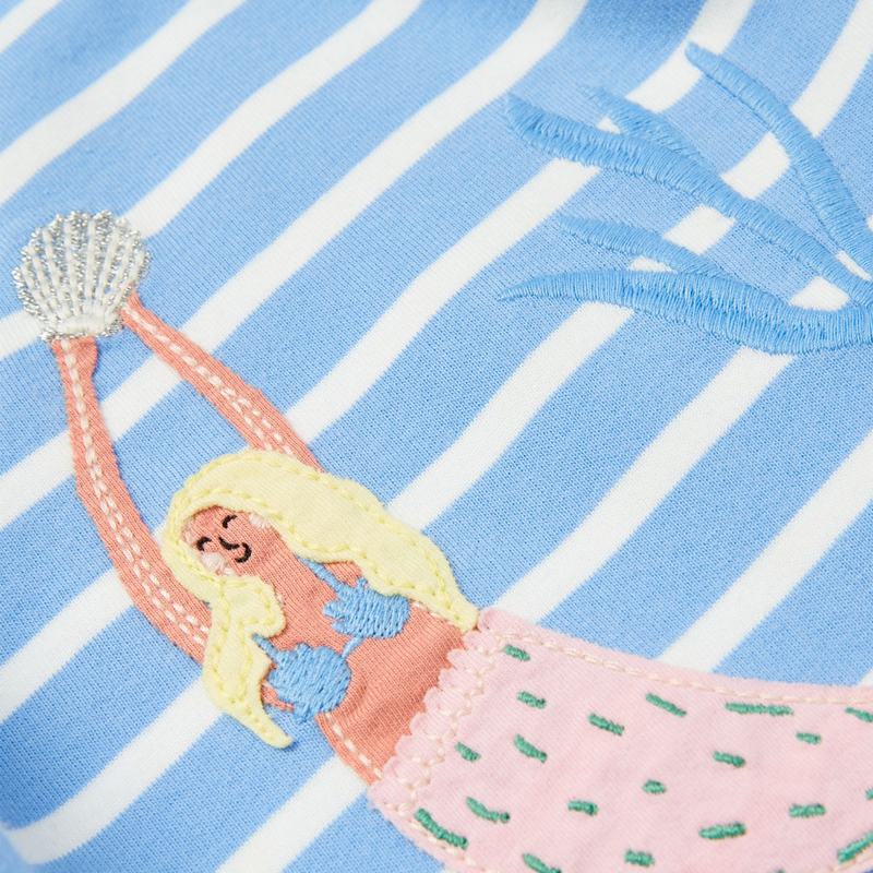 Joules Girls' Skye Jersey T-Shirt Dress - Multi Stripe-4