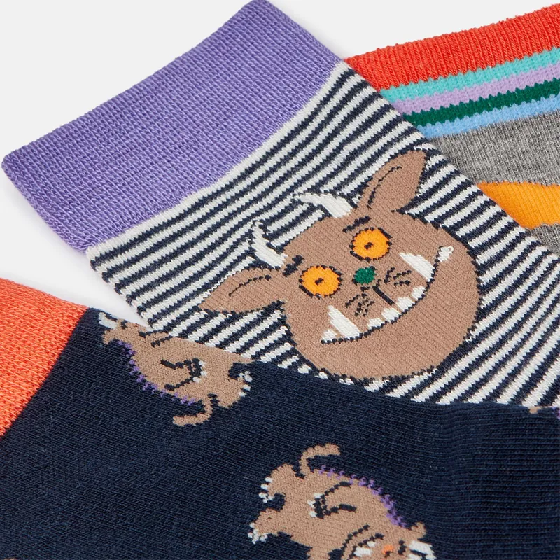 Joules Gruffalo Brilliant Bamboo 3 Pack Socks - Gruffalo-2