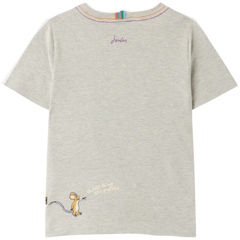 Joules Gruffalo Archie Short Sleeve T-Shirt - Grey Marl-3