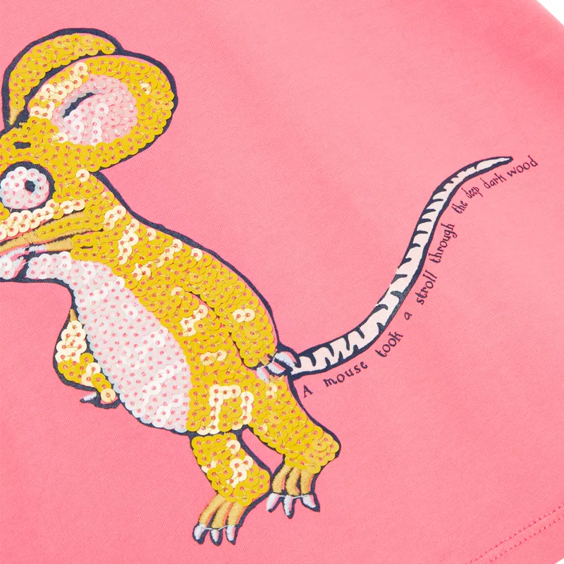 Joules Gruffalo Astra Artwork Top - Pink Mouse-2