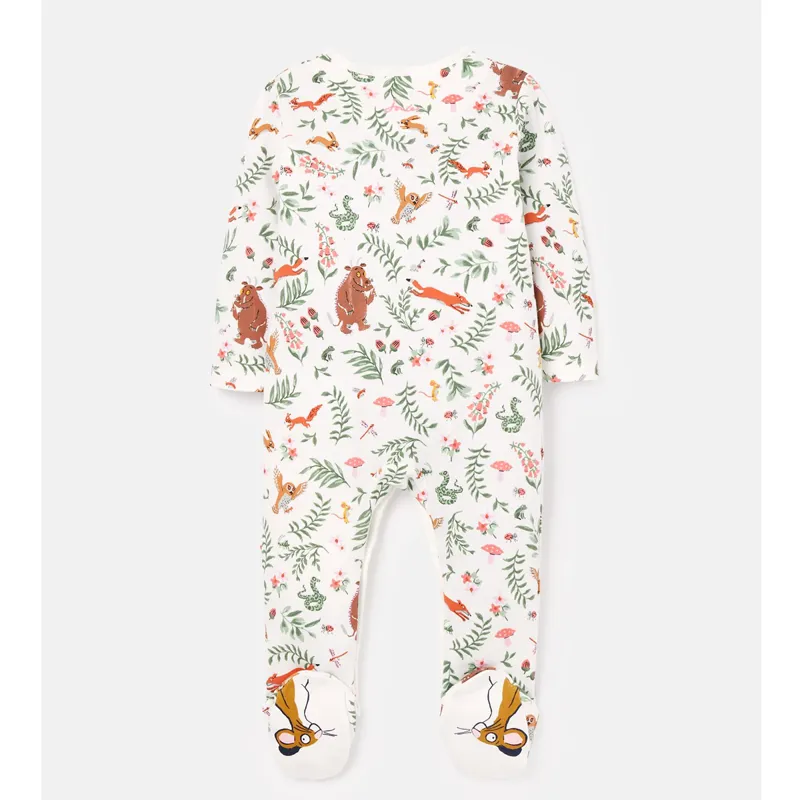 Joules Gruffalo Razamataz Printed Babygrow - Gruffalo White Floral-4