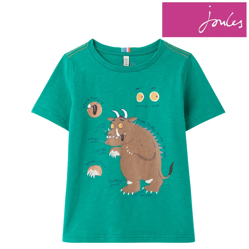 Joules Gruffalo Ben Glow In The Dark T - Shirt - Herb Green
