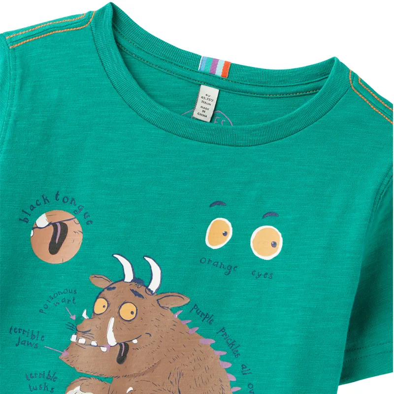 Joules Gruffalo Ben Glow In The Dark T - Shirt - Herb Green-2