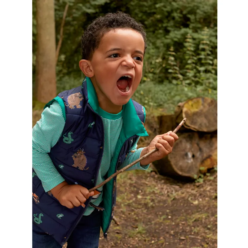 Joules Gruffalo Flip It Reversible Gilet - Gruffalo Navy-4
