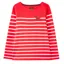 Joules Harbour Embroidered Long Sleeve Jersey Top - Red Dachshund