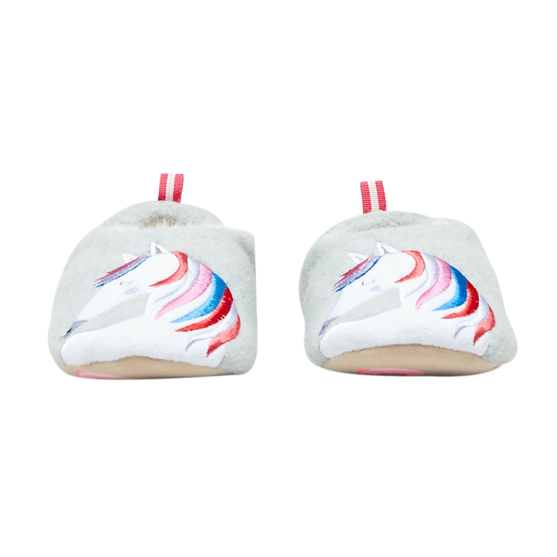 Joules Junior Slippet Felt Mules - Rainbow Horse-1